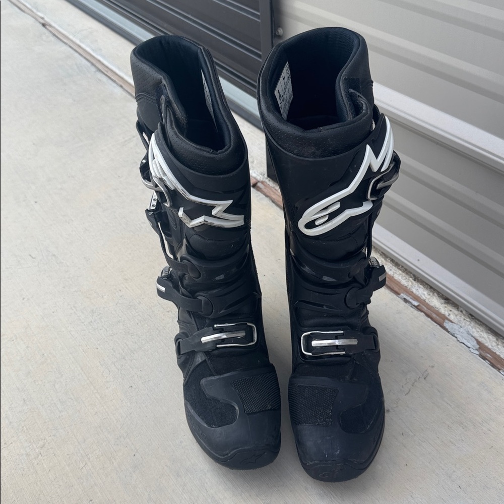 Alpinestars Black Dirt Bike Motocross Boots Tech 7 - Picture 5 of 10